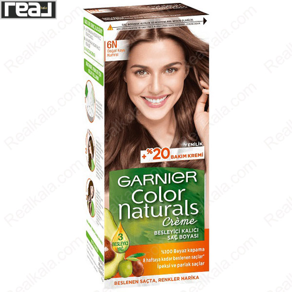 کیت رنگ موی گارنیر Color Naturals شماره 6N بلوند تیره طبیعی