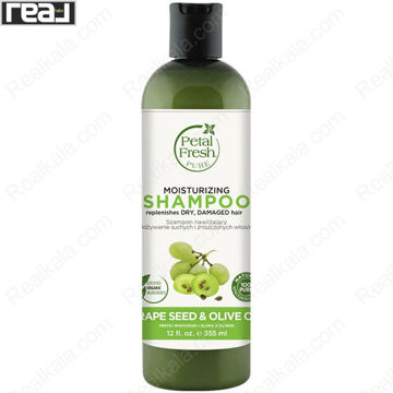 تصویر  شامپو مرطوب کننده مو پتال فرش روغن هسته انگور و زیتون Petal Fresh Moisturizing Shampoo 355ml