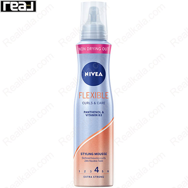 موس حالت‌دهنده نیوا مدل Flexible Curls & Care با تثبیت انعطاف‌پذیر و فرهای ارتجاعی