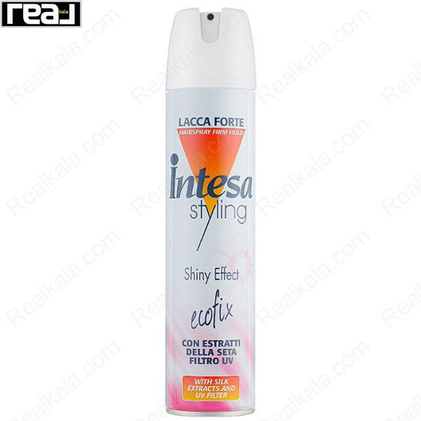 اسپری حالت‌دهنده مو اینتسا Ecofix Shiny Effect برای حفظ حالت و درخشش طبیعی موها