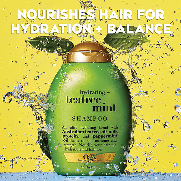 Ogx Hydrating Tea Tree Mint Shampoo 385ml