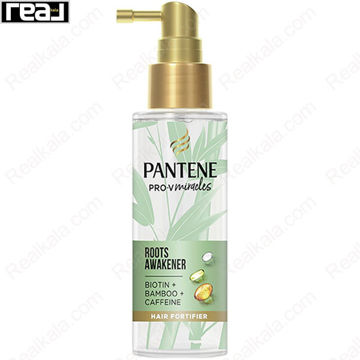 سرم تقویت کننده ریشه مو پنتن Roots Awakener حاوی بیوتین بامبو و کافئین