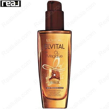 روغن مو لورال Elvital Öl Magique حجم 100 میل مخصوص موهای بسیار خشک