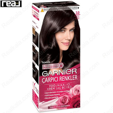 کیت رنگ موی گارنیر Çarpıcı Renkler شماره 3.0 قهوه‌ای تیره