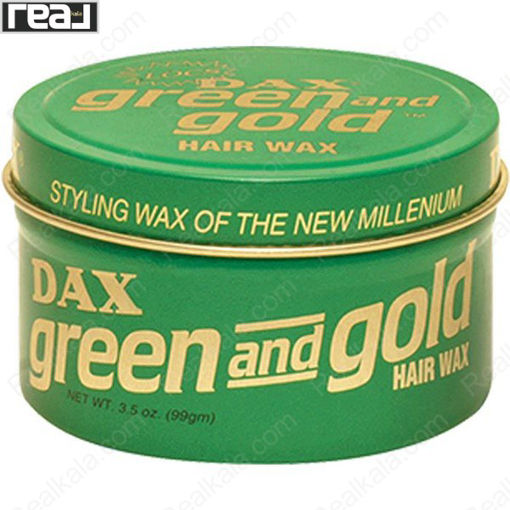 واکس داکس سبز حالت دهنده مو با درخشندگی طبیعی DAX Green & Gold Hair Wax 99g