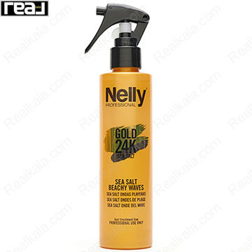 تصویر  اسپری نمک دریایی گلد نلی Nelly Gold 24k Sea Salt Spray 200ml