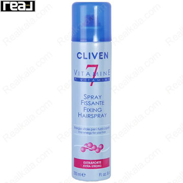 تصویر  اسپری نگهدارنده حالت مو کلیون مدل اکسترا استرانگ Cliven Fissante Fixing Hair Spray 250ml