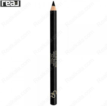 مداد چشم سرمه کژال گلدن رز رنگ Blackest Black با نوک تراشیده و بدنه مشکی