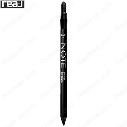 مداد چشم ضد آب نوت مدل اسموکی بلک 01 Note Smokey Eye Pencil