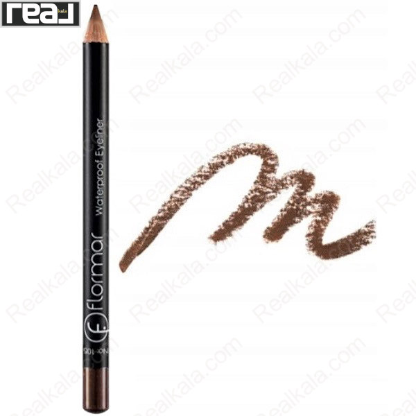 تصویر  مداد چشم ضد آب فلورمار 105 Flormar Waterproof Eye Pencil