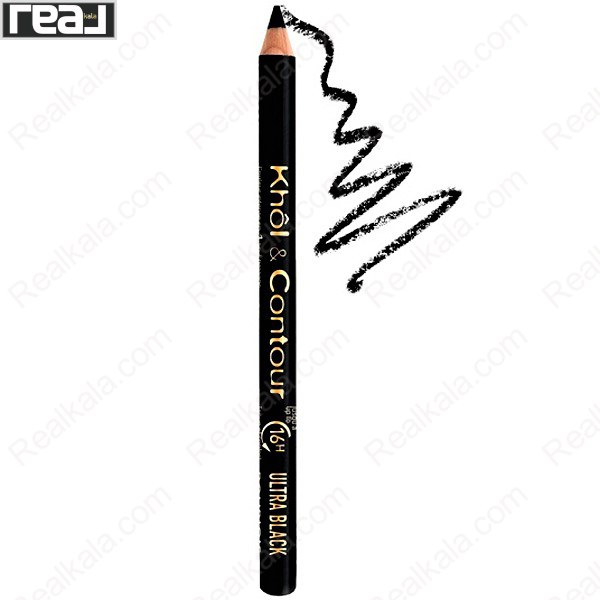 تصویر  مداد چشم بورژوا اولترا بلک 16 ساعته شماره 72 Bourjois Khol And Countour Ultra Black 16H Eye Pencil