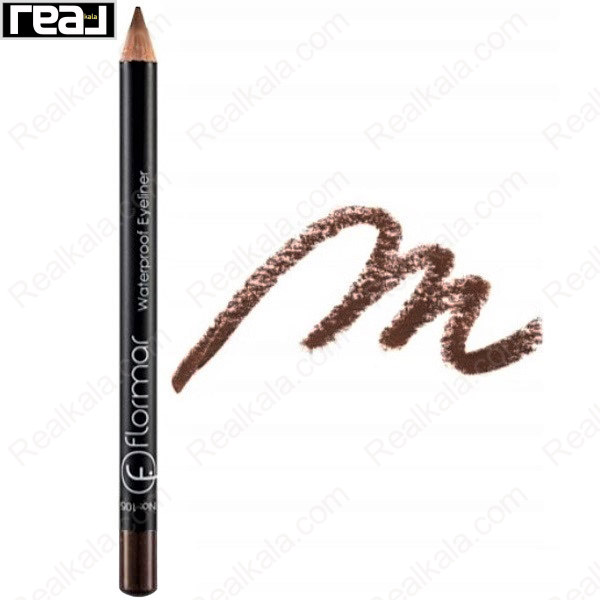 تصویر  مداد چشم ضد آب فلورمار 106 Flormar Waterproof Eye Pencil