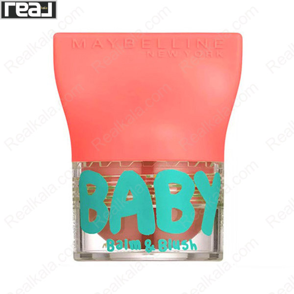 تصویر  بالم لب و رژگونه بی بی لیپس میبلین Maybelline Baby Lips Balm & Blush Innocent Peach