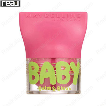 تصویر  بالم لب و رژگونه بی بی لیپس میبلین Maybelline Baby Lips Balm & Blush Flirty Pink