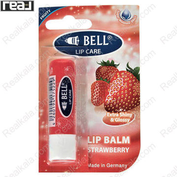 Bell Lip Balm Strawberry با رایحه توت‌فرنگی و جلوه براق