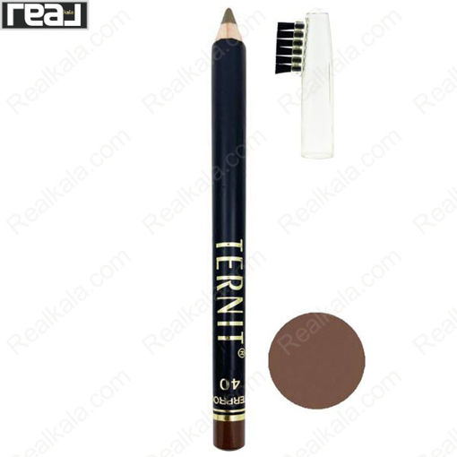 مداد ابرو برس دار ترنیت شماره 40 Ternit Waterproof Eyebrow Pencil