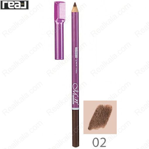 مداد ابرو ام ان برس دار شماره 002 MN Perfect Eyebrow Pencil