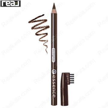 مداد ابرو Essence Eyebrow Designer شماره 02 Brown با رنگ قهوه‌ای متوسط، برس انتهایی و بافت نرم مناسب پرکردن طبیعی ابرو