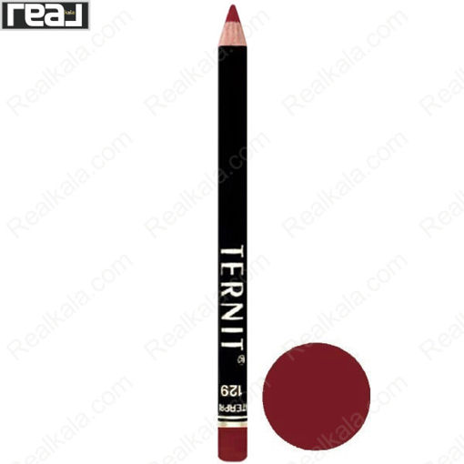 مداد لب ضد آب ترنیت شماره 129 Ternit Waterproof Lip Liner Pencil