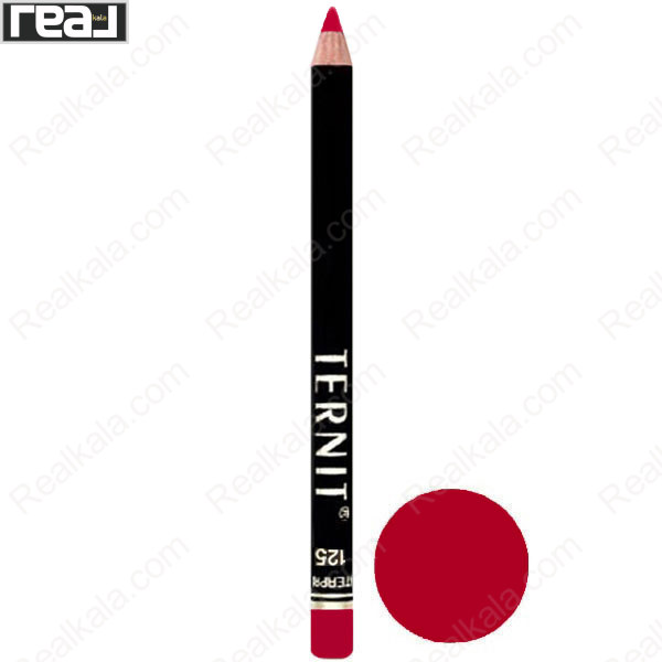 تصویر  مداد لب ضد آب ترنیت شماره 125 Ternit Waterproof Lip Liner Pencil