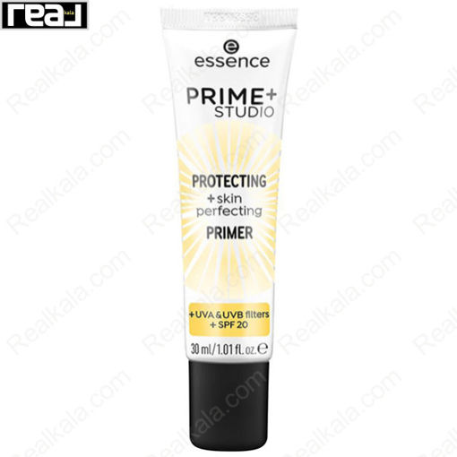 پرایمر محاظت کننده پوست اسنس حاوی ضد آفتاب Essence Prime+Studio Protection + Skin Perfecting Primer SPF 20