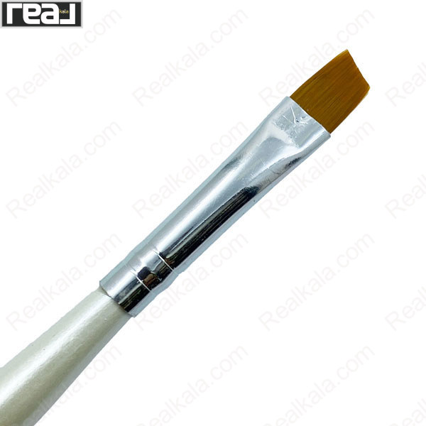 تصویر  قلم موی آرایشی سر کج مناسب طراحی و هاشور ابرو سایز 12