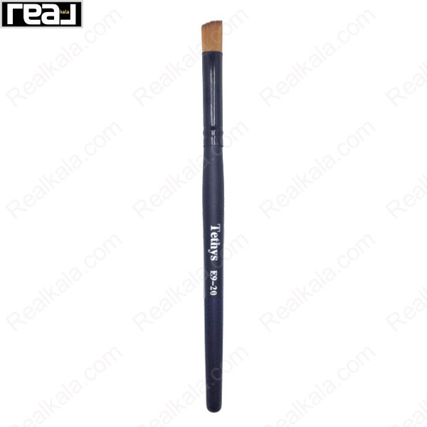 براش آرایشی تتیس مدل B29-20 با طراحی زاویه‌دار مناسب هدایت دقیق سایه در گوشه چشم