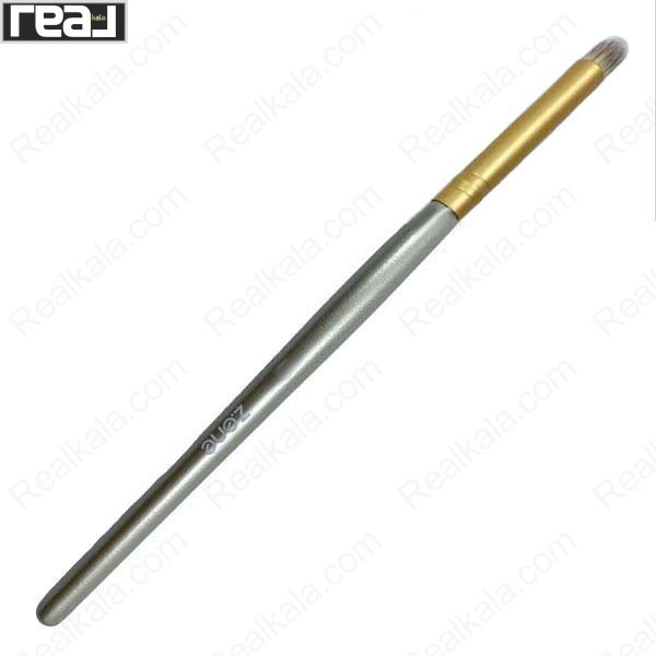 نمای کامل براش سایه چشم Zone مدل Z359 با دسته نقره‌ای و سر طلایی، مناسب بلند کردن و پخش یکنواخت سایه چشم