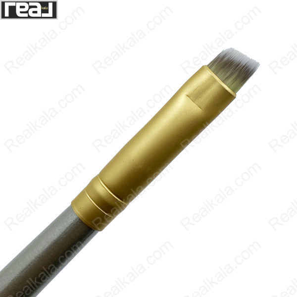 نمای نزدیک از سر براش سایه چشم زاویه‌دار Zone مدل Z355 با الیاف کوتاه و متراکم، مناسب ایجاد خط سایه دقیق و فید کردن گوشه چشم