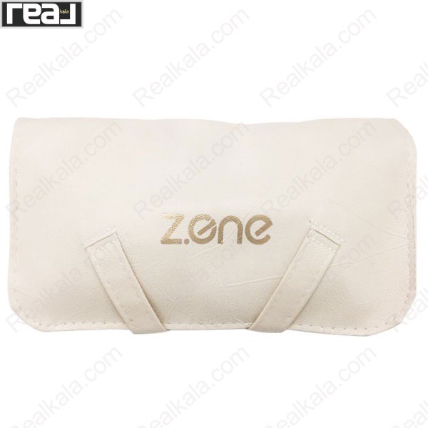 کیف ست براش آرایشی کرمی زد وان مدل Z-345 با لوگوی Z.ONE