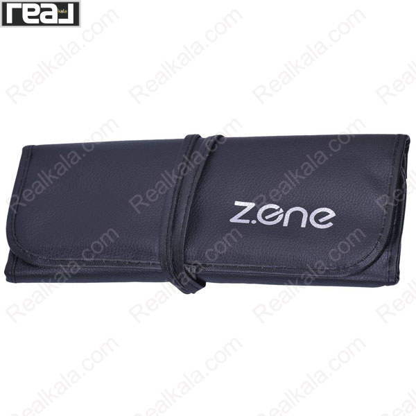 کیف ست براش آرایشی 15 عددی زد وان مدل Z-340 با بند جمع شونده