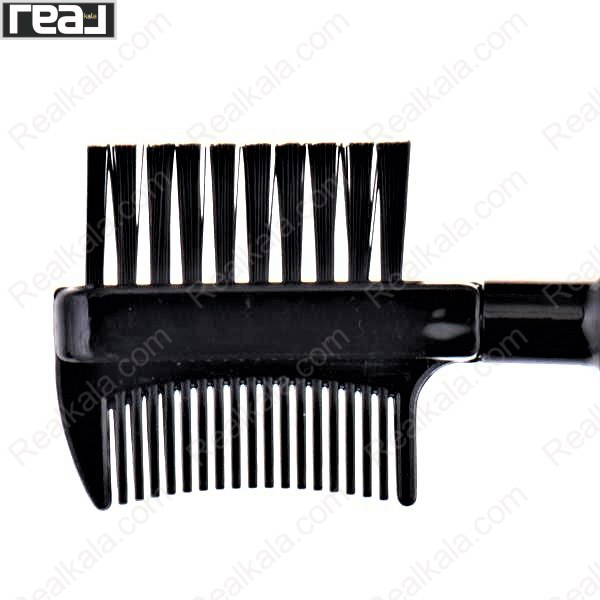 نمای نزدیک شانه ابرو و مژه زد وان در ست براش آرایشی