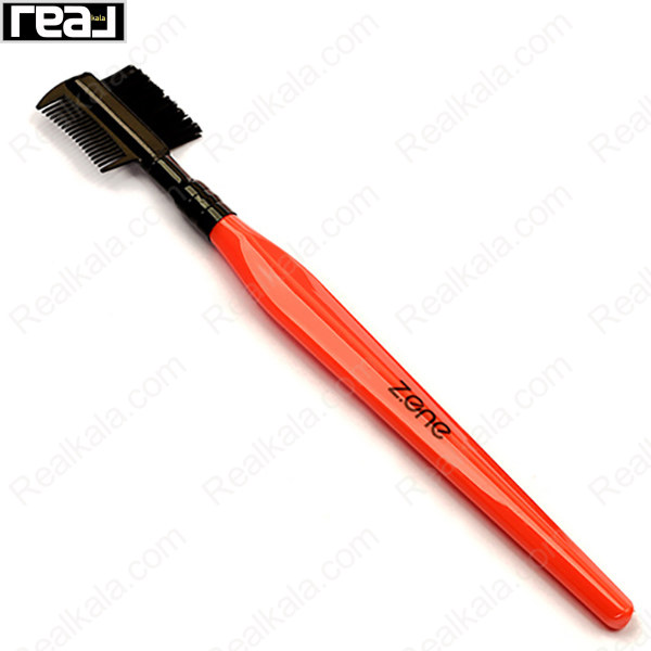 شانه و براش مژه و ابرو Z.ONE مدل Z-332 دسته نارنجی