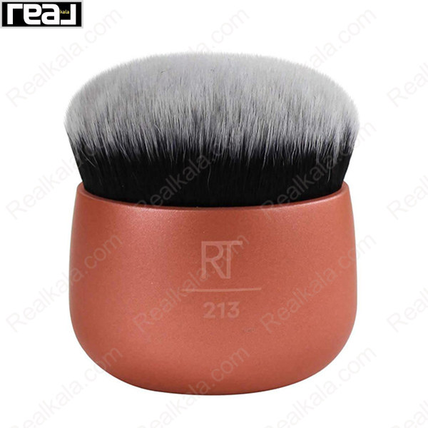 براش آرایشی ریل تکنیک شماره 213 با الیاف متراکم و سر گرد مناسب پخش یکنواخت کرم پودر