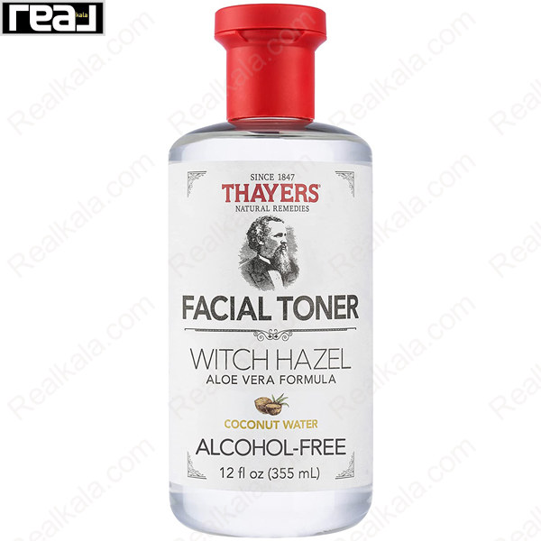 تصویر  تونر صورت تایرز مدل آب نارگیل حاوی ویچ هازل و آلوئه‌ ورا | Thayers Coconut Water Witch Hazel Aloe Vera Toner 355ml