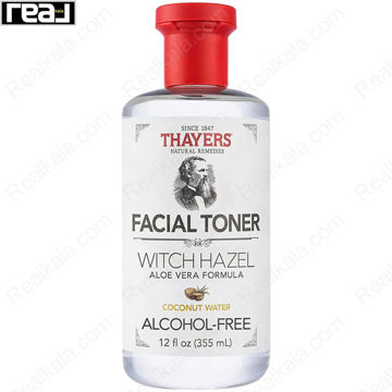تصویر  تونر صورت تایرز مدل آب نارگیل حاوی ویچ هازل و آلوئه‌ ورا | Thayers Coconut Water Witch Hazel Aloe Vera Toner 355ml