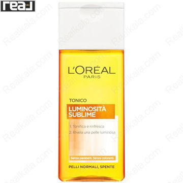 تونر روشن‌کننده و پاک‌کننده عمقی پوست LOreal Luminosita Sublime 200ml