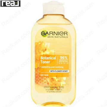 تصویر  تونر پاکسازی پوست گارنیر عصاره عسل Garnier Botanical Toner With Flower Honey