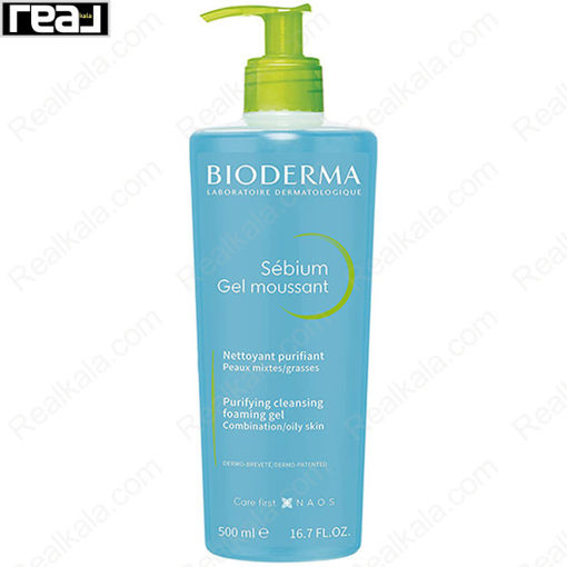 ژل شستشو پوست چرب و مختلط بایودرما مدل سبیوم Bioderma Sebium Gel Moussant 500ml