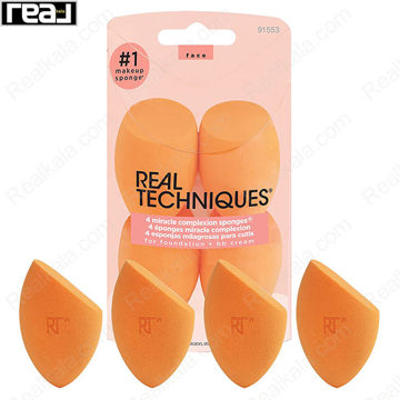 اسفنج آرایشی ریل تکنیک Miracle Complexion Sponge بسته 4 عددی