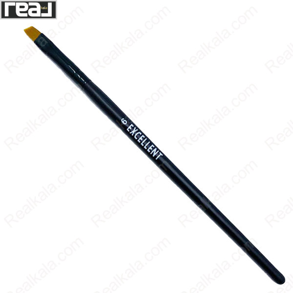 قلموی آرایشی سر کج اکسلنت سایز 6 مناسب طراحی و هاشور ابرو