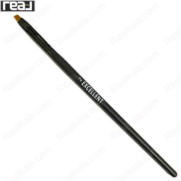 تصویر  قلم موی آرایشی اکسلنت سر کج مناسب طراحی و هاشور ابرو سایز 2