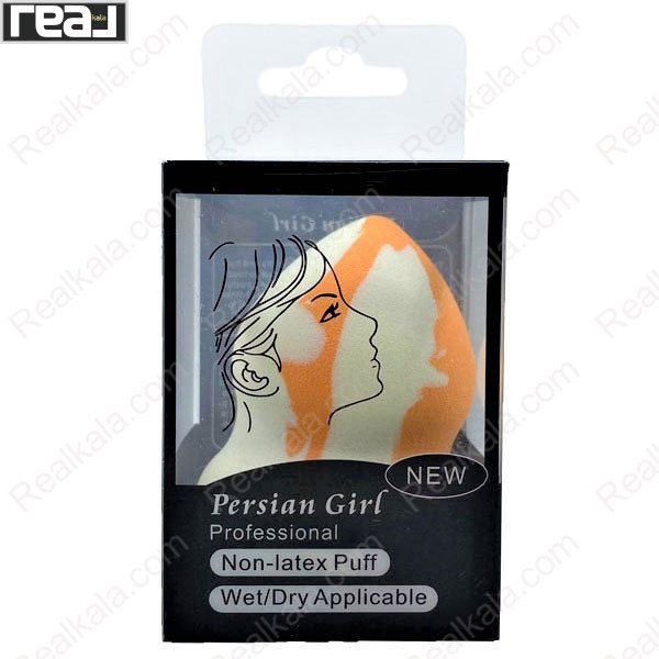تصویر  پد اسفنجی پرشین گرل مدل خامه ای رنگ نارنجی Persian Girl Pad