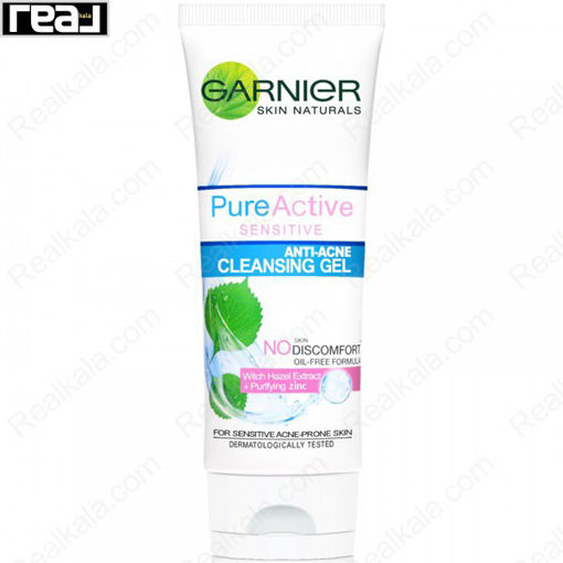 ژل پاک کننده صورت ضد جوش و آکنه گارنیر Garnier Pure Active Senstivie Anti-Acne Cleansing Gel