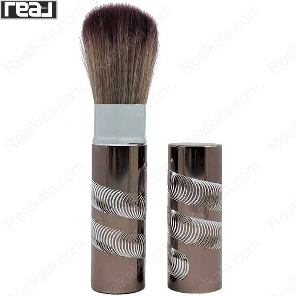 برس رژگونه کشویی طرح دار قهوه ای
