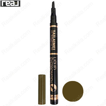 تصویر  هاشور ابرو 3 خط تایلامی قهوه ای زیتونی TAILAIMEI Eyebrow Pen Liquid