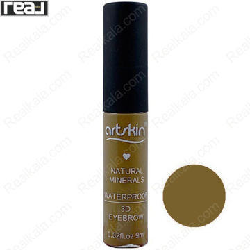 نمای کامل ریمل ابرو آرت اسکین شماره ۰۳ با رنگ قهوه‌ای زیتونی