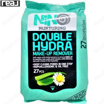 تصویر  دستمال مرطوب نینو مدل دابل هیدرا بسته 27 عددی NINO Double Hydra