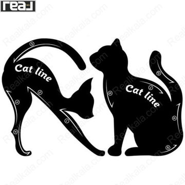 شابلون خط چشم گربه ای Cat Line برای کشیدن خط چشم دقیق و قرینه