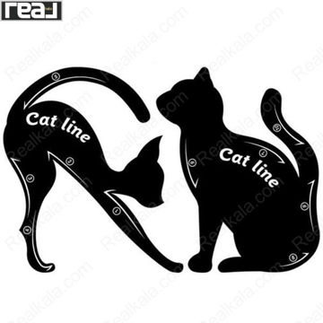 تصویر  شابلون خط چشم گربه ای Eyeliner Stencil Cat Line